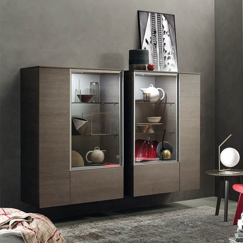 Scrigno hanging sideboard with glass door - Sideboards and Cupboards - ISA Project