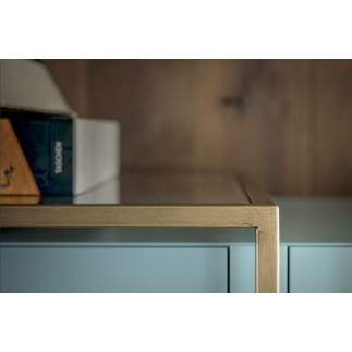 Zoom credenza in metallo e legno