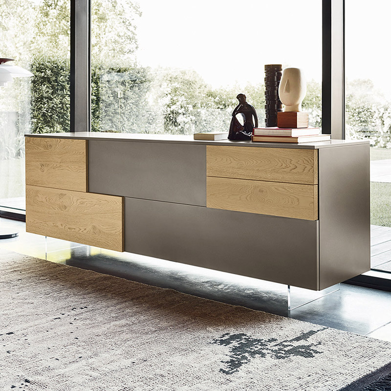 Incontro sideboard with drawers and bottom-hung opening - Sideboards and Cupboards - ISA Project