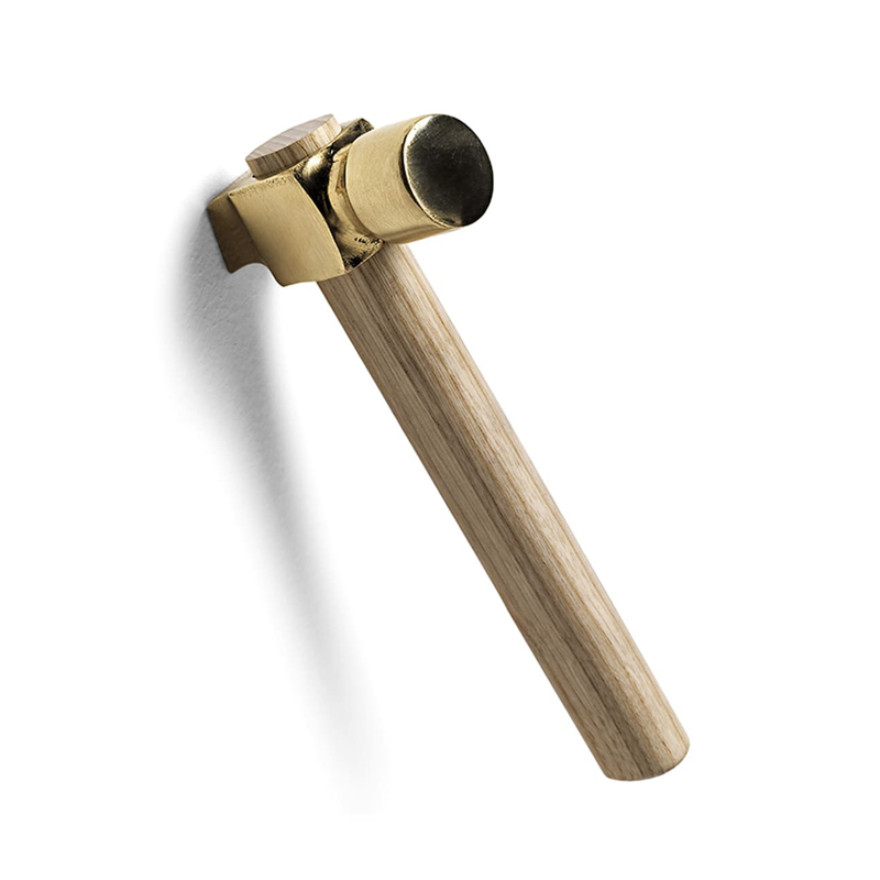 Coat Hanger Kit with 3 Hammers in Brass - Bastaaa | Mogg