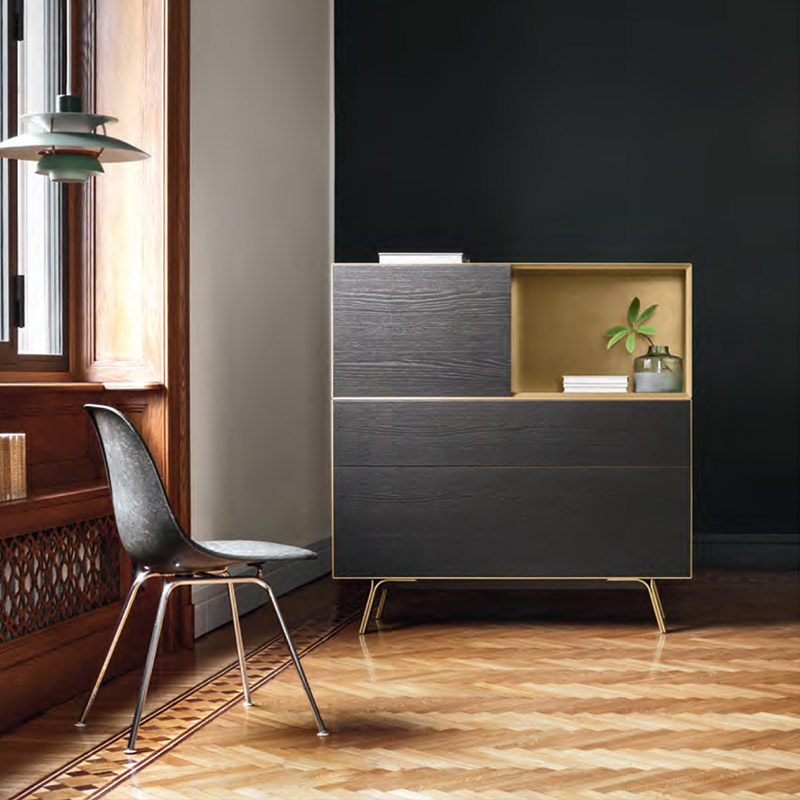 Domino In credenza modulare con profili a vista - Credenze e Madie - ISA Project