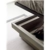 Letto con contenitore in legno - Febo 1.0