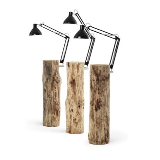 Tavolino in Legno con Lampada - Piantama | Mogg