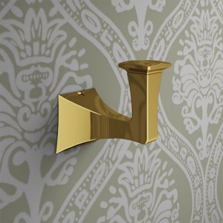 Brass Bathroom Coat Rack - Gotica | Capannoli