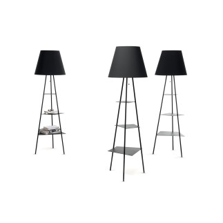 Floor lamp in painted metal -Tribeca