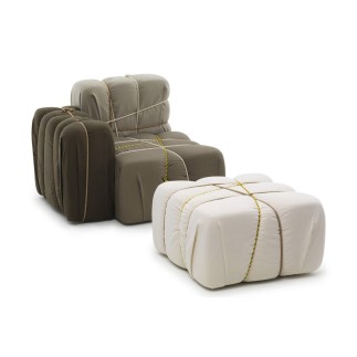 ControPakko fabric padded armchair - Ottoman and Benches - ISA Project