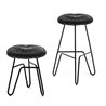 Sgabello/pouf in corda nera - Donut