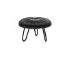 Sgabello/pouf in corda nera - Donut