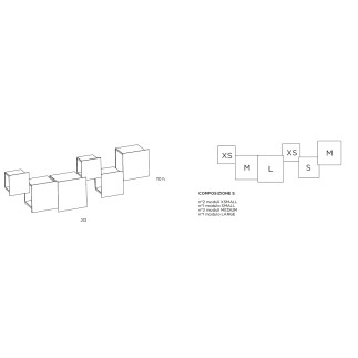 Modular wall storage - DPI 5 - Shelves and boiserie - ISA Project