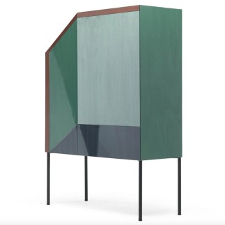 Sideboard in MDF with Shelves in Crystal - Ritratti | Mogg