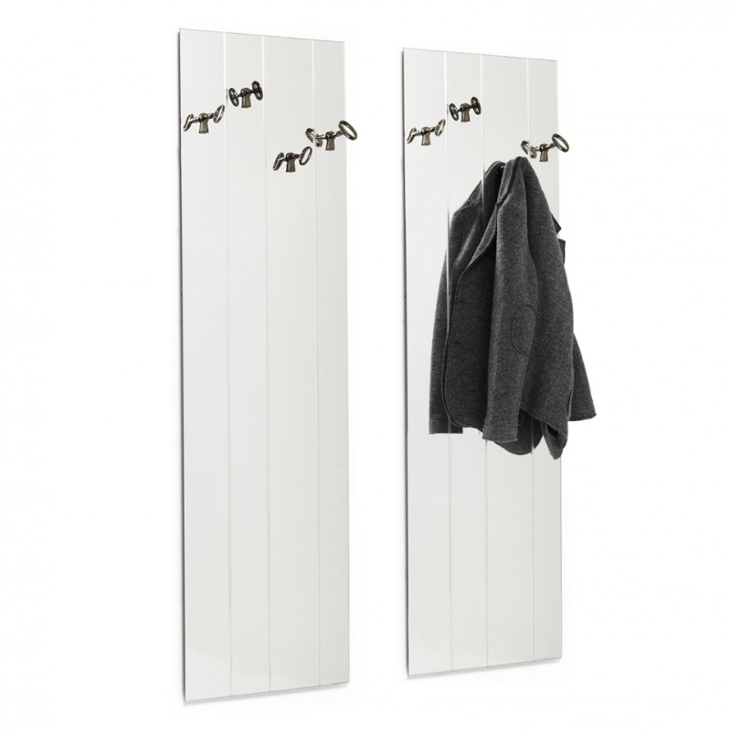 Wall-mounted mirror with coat hanger - Memories | Mogg