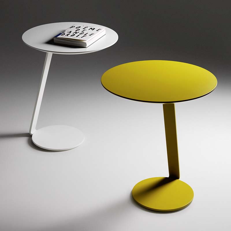 Giro lacquered metal coffee table - Small tables - ISA Project