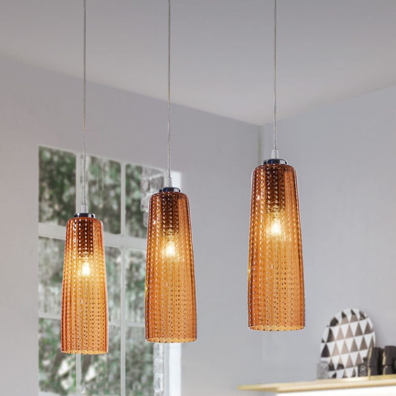 Perle suspension lamp with glass lampshade - Suspension lamps - IsaProject