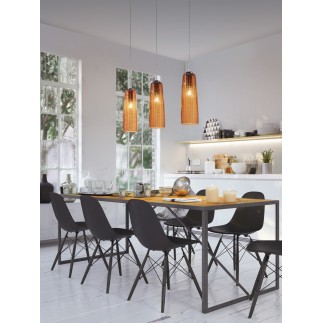 Perle suspension lamp with glass lampshade - Suspension lamps - IsaProject