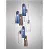 Suspension lamp with glass lampshade - Perle