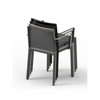 Quartz polyamide chair with armrets - Quartz | Vondom