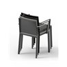 Quartz polyamide chair with armrets