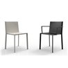 Quartz polyamide chair with armrets