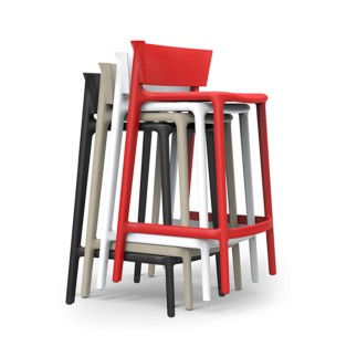 Stackable Stool in Polypropylene - Africa | Vondom