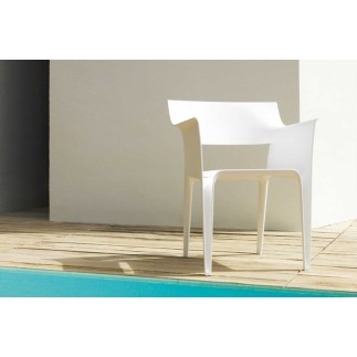 Stackable Chair with Armrests - Pedrera | Vondom