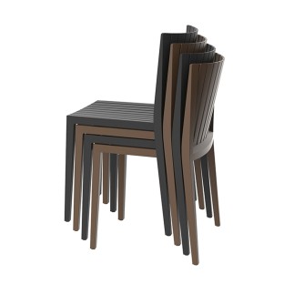 Stackable Chair in Polypropylene - Spritz