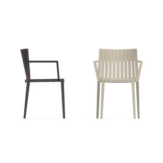 Stackable Chair with Armrests - Spritz | Vondom