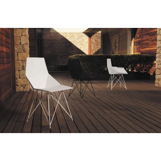 Chair in polypropylene and stainless steel - Faz | Vondom