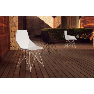 Outdoor Chair with Armrests - Faz | Vondom