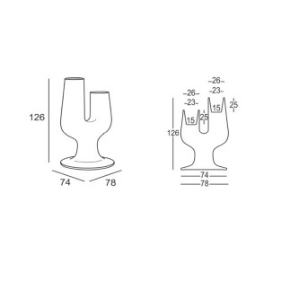 Cactus Shaped Vase in Polyethylene - Cactus | ISA Project