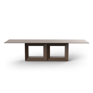 Outdoor Fixed Table with HPL Top - Vela XL | Vondom