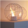 Round Bio-fireplace in metal wire - Nest