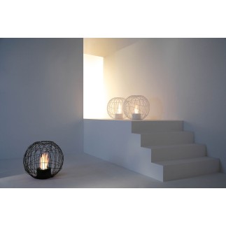 Bio-fireplace in metal wire - Nest - ISArreda