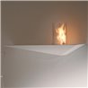 Wall bio-fireplace in steel - Prisma Consolle