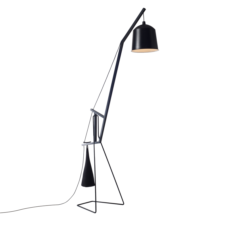 Wood and Metal Floor Lamp - Floor Lamp | ISA Project