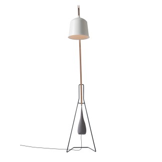 Wood and Metal Floor Lamp - Floor Lamp