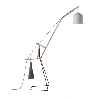 Wood and Metal Floor Lamp - Floor Lamp | ISA Project