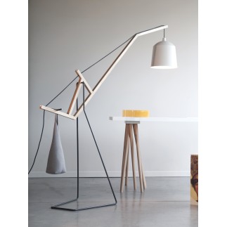 Lampada da Terra in Legno e Metallo - Floor Lamp | ISA Project