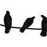 Wall hanger -Birds on Wire