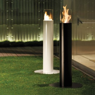 Steel bio-fireplace - Minerva - Bio Fireplaces - ISArreda