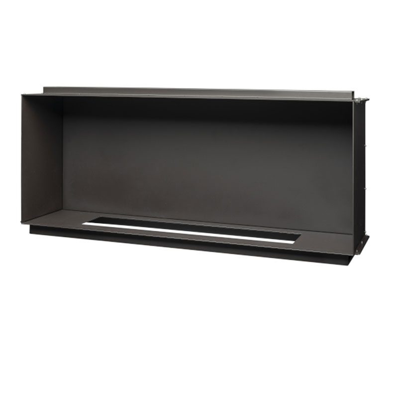 Built-in bio-fireplace in steel -  Firebox - ISArreda