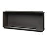 Built-in bio-fireplace in steel - - Firebox