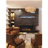 Built-in bio-fireplace in steel - - Firebox