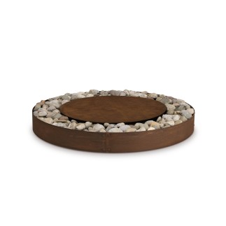 Zen wood-burning outdoor fire pit in steel - Fire pit - ISA Project