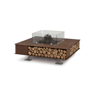 Toast wood-burning outdoor fire pit in steel - Fire pit - ISA Project