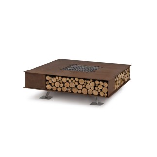 Toast wood-burning outdoor fire pit in steel - Fire pit - ISA Project