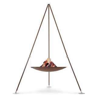 Tripee wood-burning fire pit in steel - Fire pit - ISA Project