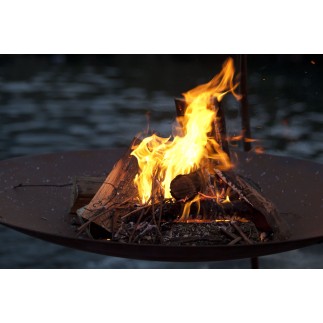 Tripee wood-burning fire pit in steel - Fire pit - ISA Project