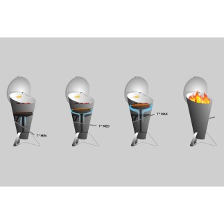 Barbecue in acciaio inox - Cone | ISA Project