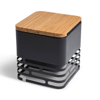 Barbecue in rusty or black steel / brazier - Cube | ISA