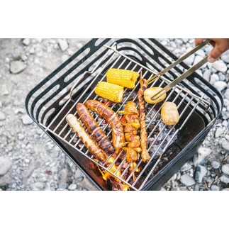 Barbecue in rusty or black steel / brazier - Cube | ISA